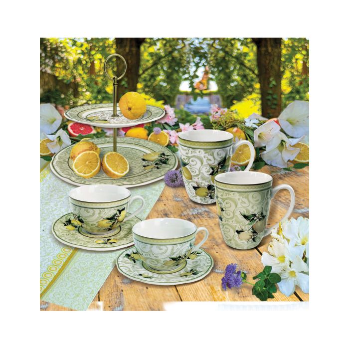 Brandani 52760 LIMONI 2-tier cake stand