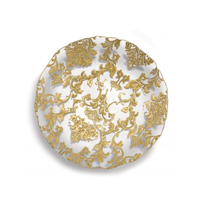Brandani 51020 DAMASCO gold glass plate 32sm