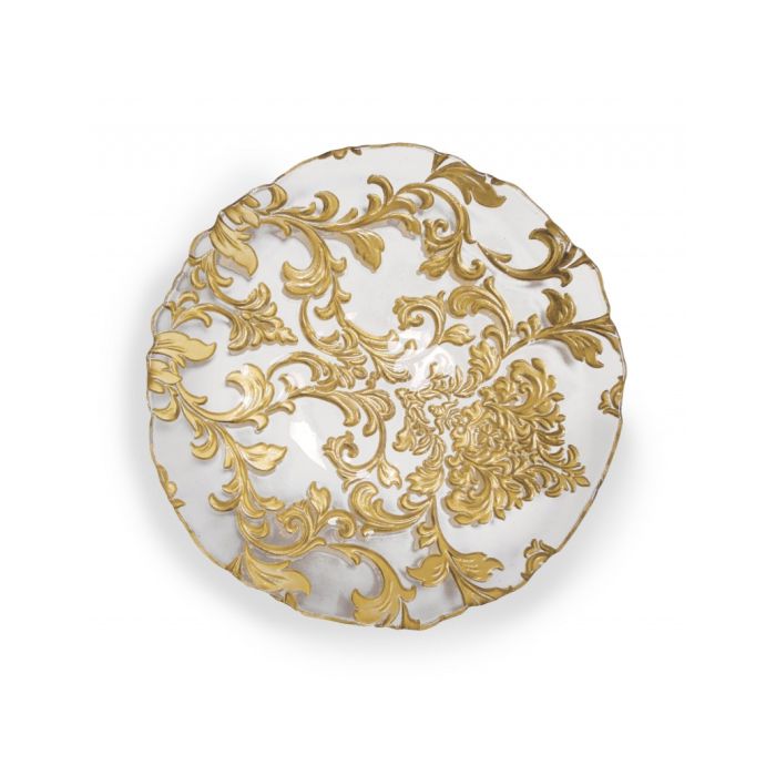 Brandani 51024 DAMASCO gold glass bowl 21cm