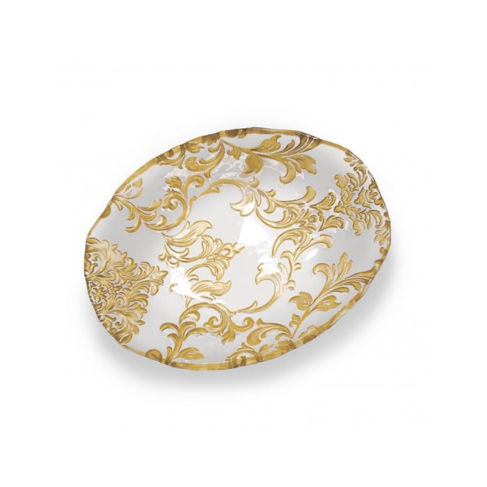 Brandani 51025 DAMASCO gold glass bowl 21cm