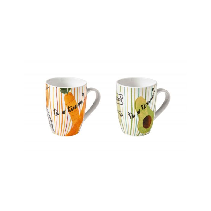 Brandani 52155 MUG ALLEGRA COMBRICCOLA SET 2PCS PO