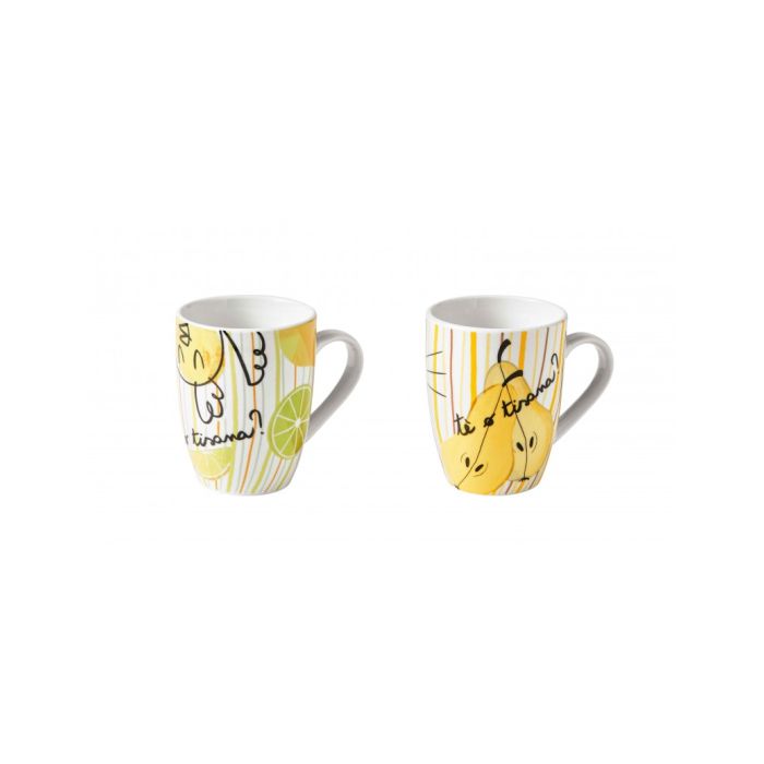 Brandani 52156 ALLEGRA COMBRICCOLA mug set x2