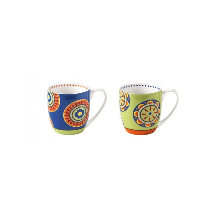 Brandani 52583 MUG MEDITERRANEA SET 2PCS PORCELAIN