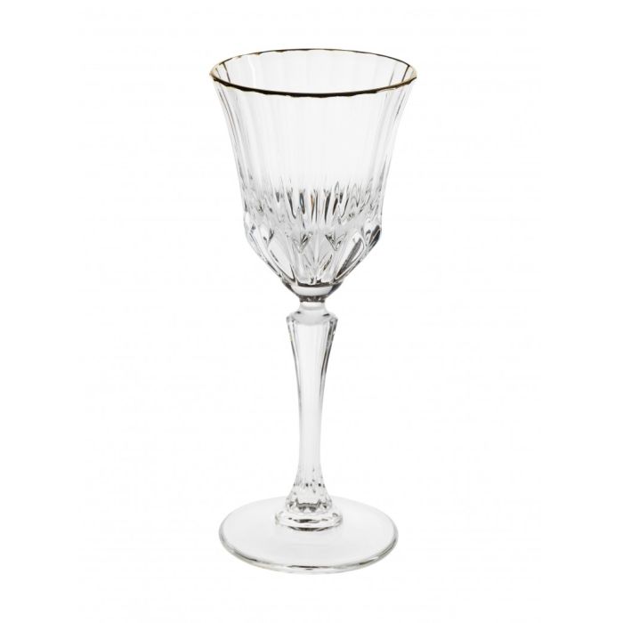 Brandani 53596 GOLD CHRYSTAL wine glass 280ml