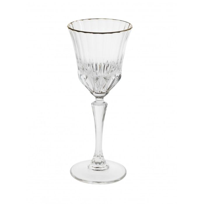 Brandani 53597 OH MY GOLD CRYSTAL DESSERT GLASS