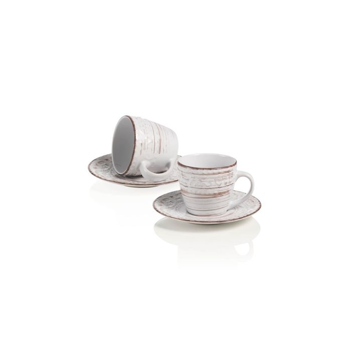 Brandani 55965 SERENDIPITY stoneware coffee cup set 2pcs