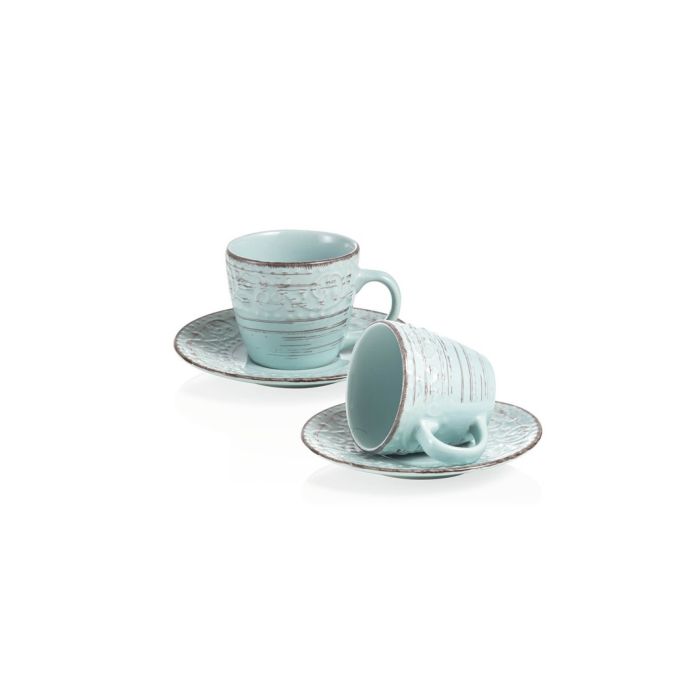 Brandani 55979 SERENDIPITY stoneware coffee cup set 2pcs