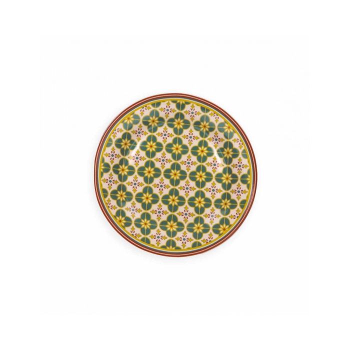 Brandani 52542 LE CEMENTINE IN BLOOM porcelain plate set 18pcs