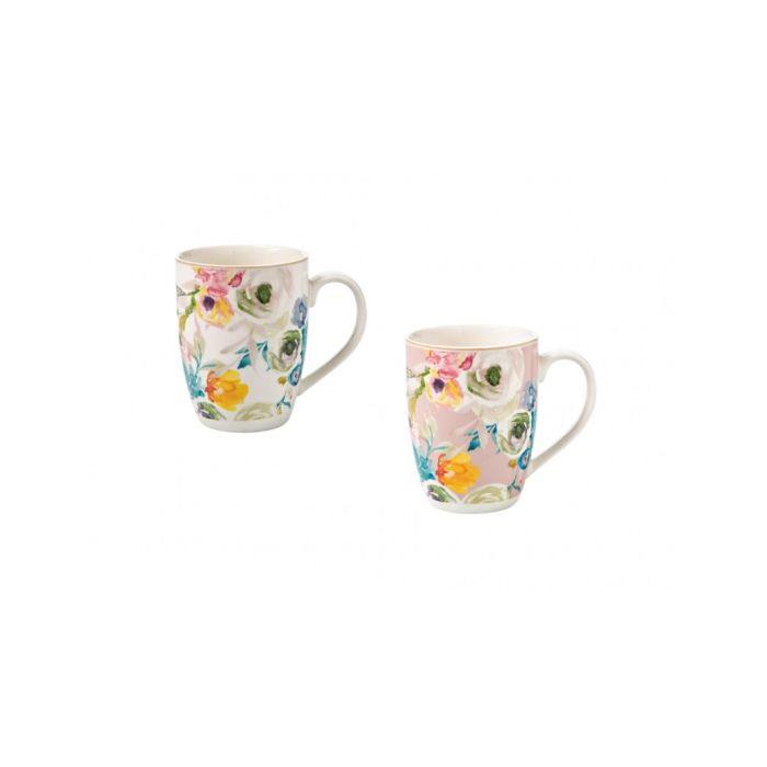 Brandani 53942 PARADISE pink/water mug set 2x300ml