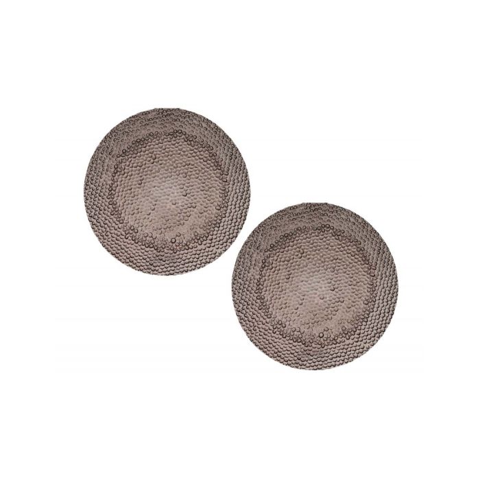 Brandani 40443 DROP GLASS MOKA SIDE PLATE 2 PC