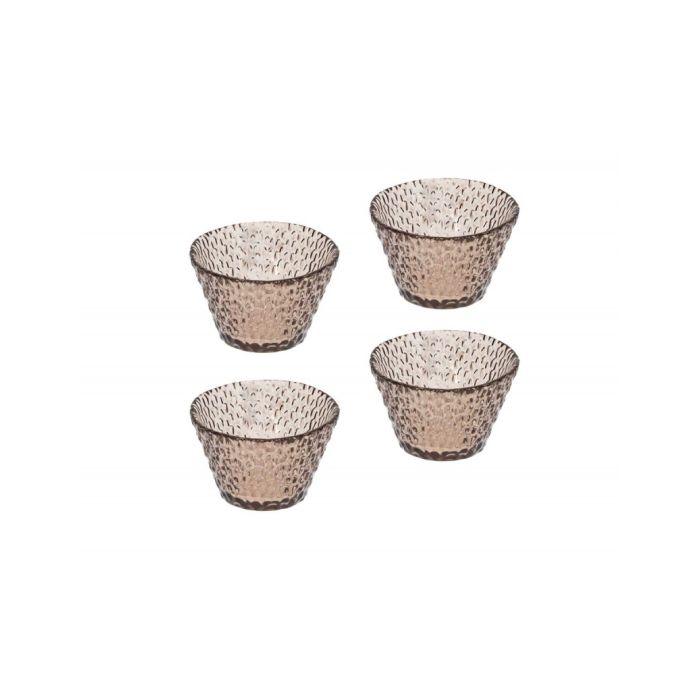 Brandani 40448 DROP glass bowl mocha x4