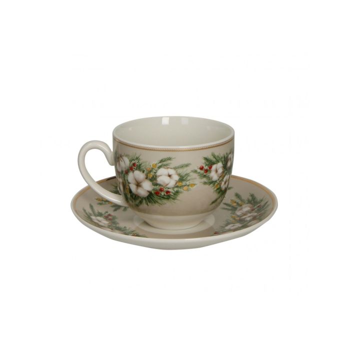 Brandani 52413 BATUFFOLI porcelain tea cup x2