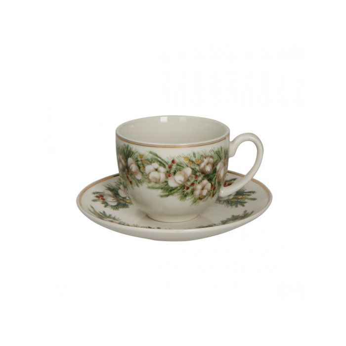 Brandani 52413 BATUFFOLI porcelain tea cup x2