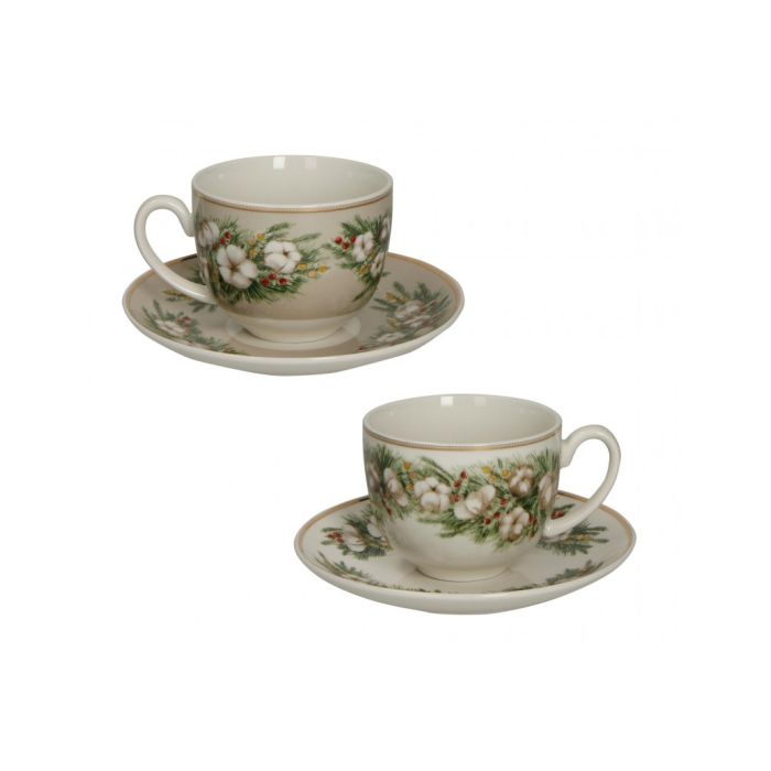 Brandani 52413 BATUFFOLI porcelain tea cup x2