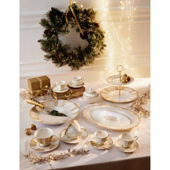 Brandani 51202 GOLDEN EYE coffee cup set x2