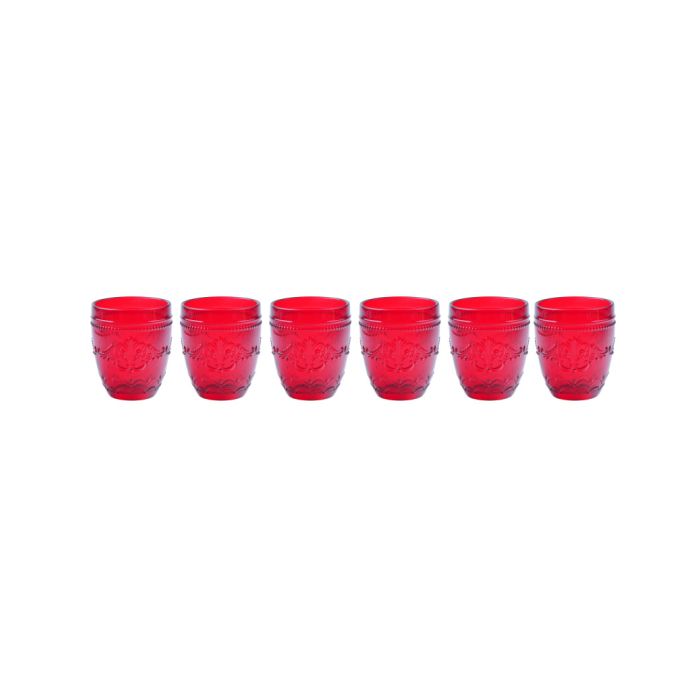 Brandani 51533 glass set red 6pcs