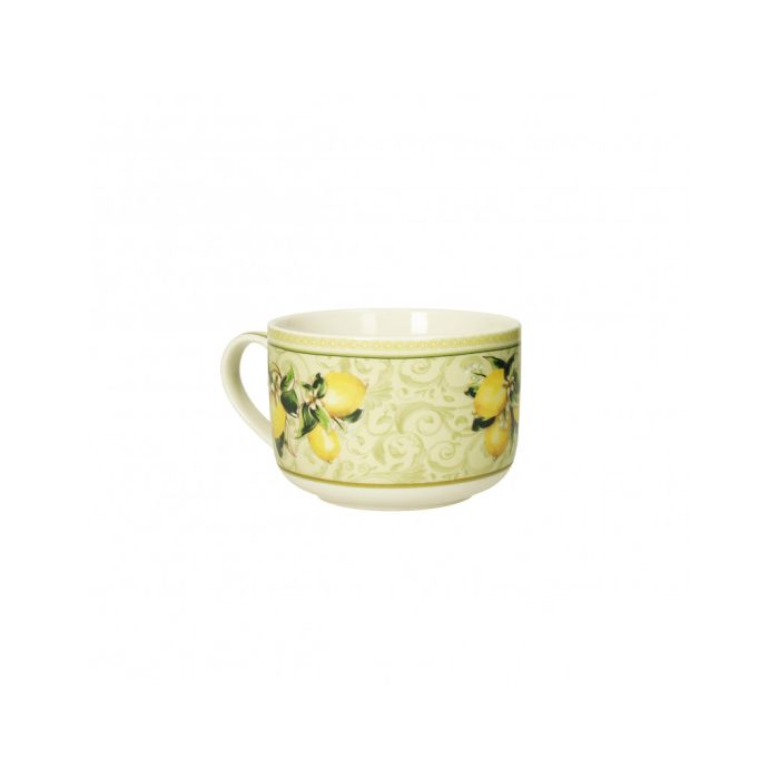 Brandani 52758 LIMONI NEW BONE CHINA BREAKFAST CUP