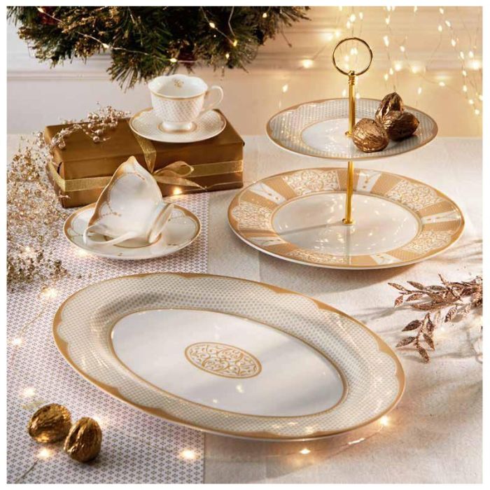 Brandani 51203 GOLDEN EYE coffee cup set x2