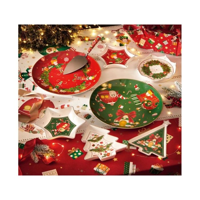 Brandani 84549 PLATTER ELFOMGIA PORCELAIN (green)