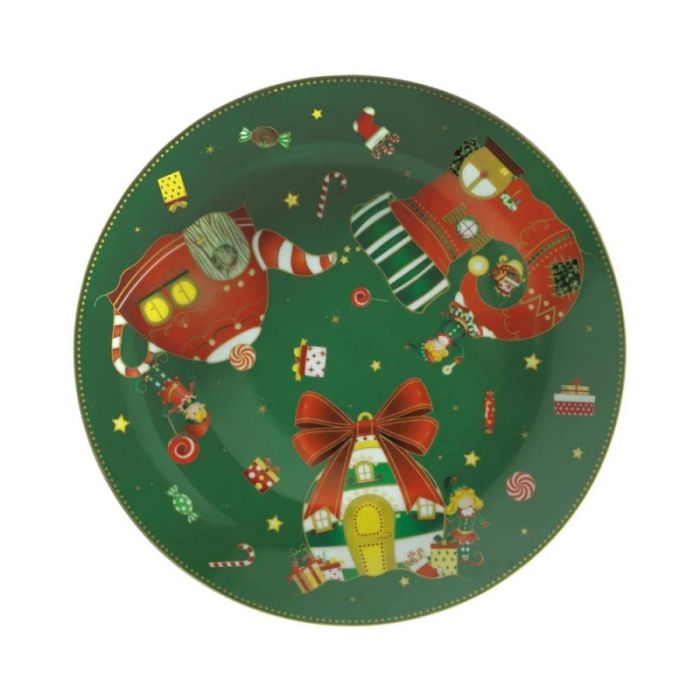 Brandani 84549 PLATTER ELFOMGIA PORCELAIN (green)
