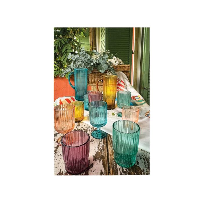 Brandani 51073 PLISSE TURQUOISE decanter