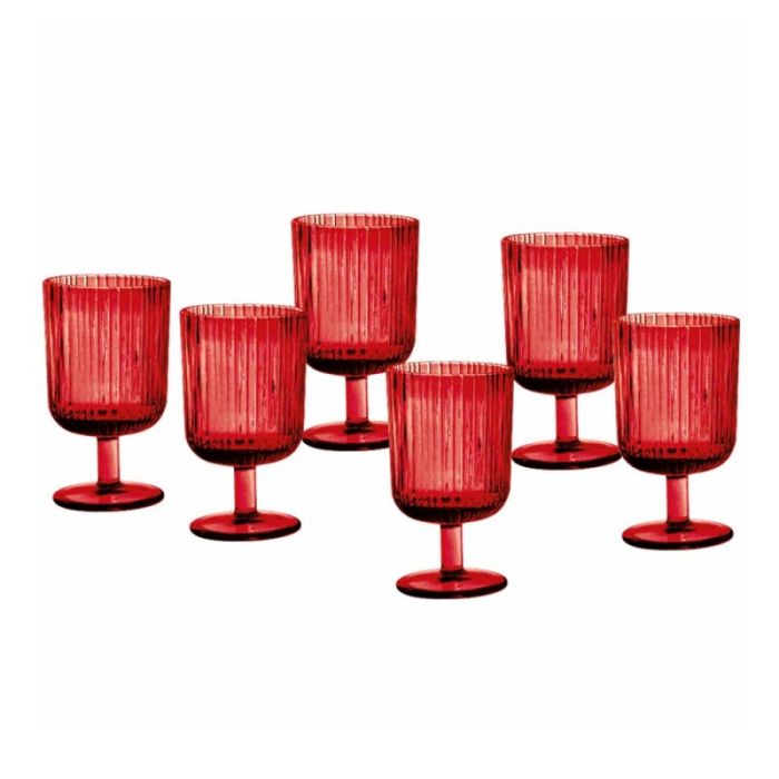 Brandani 51532 PLISSE glass set x6