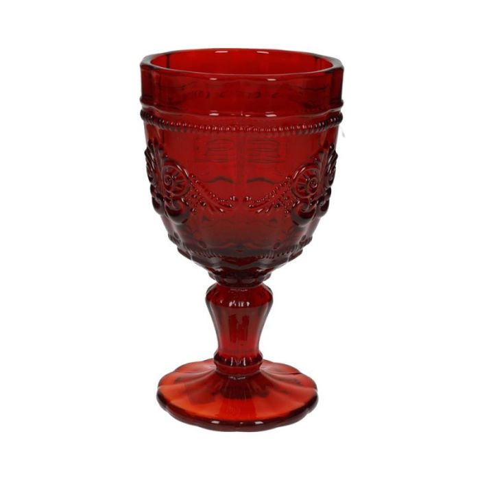 Brandani 51534 ROUGE RED 6 PCS SET STEM GLASS