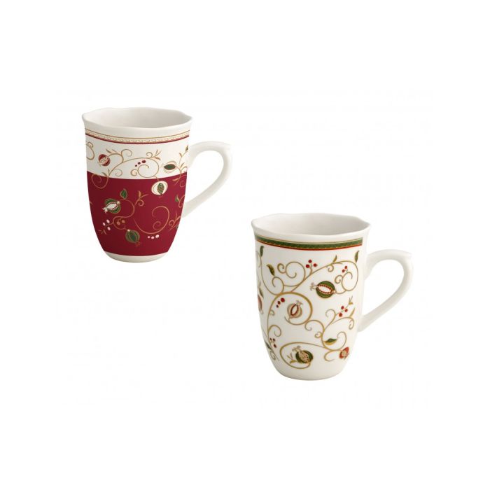 Brandani 53272 TEMPO DI FESTA mug x2
