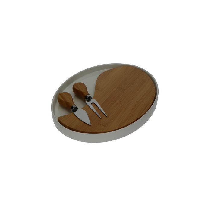 Brandani 54714 porcelain/bamboo board w/2 ss knives