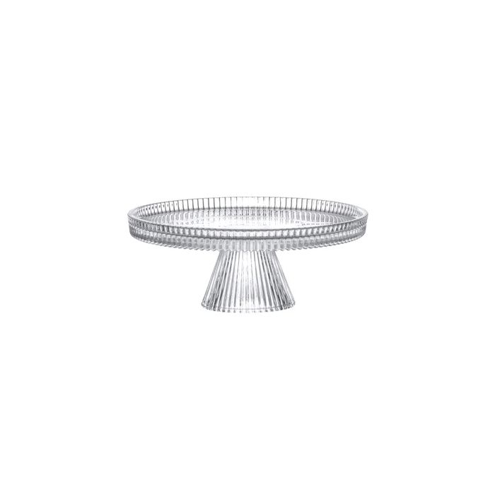 Brandani 51523 PLISSE transparent glass cake stand 24.5sm