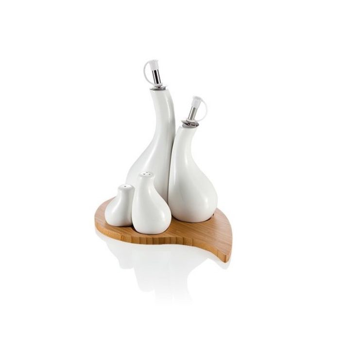 Brandani 55452 4 PIECE PORCELAIN CRUET SET