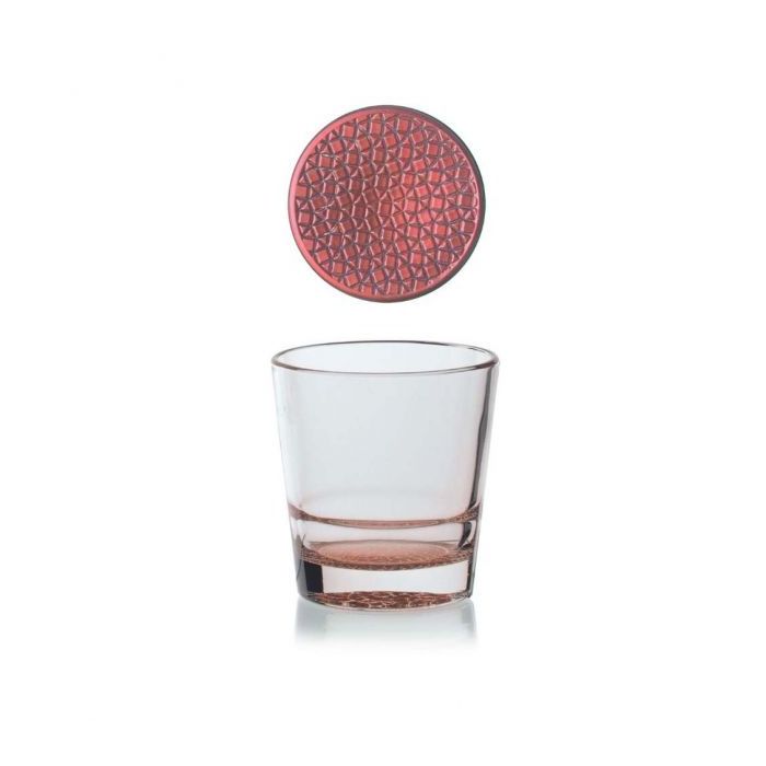 Vidivi M100360 MOSAICO whisky glass orange set 6x400ml
