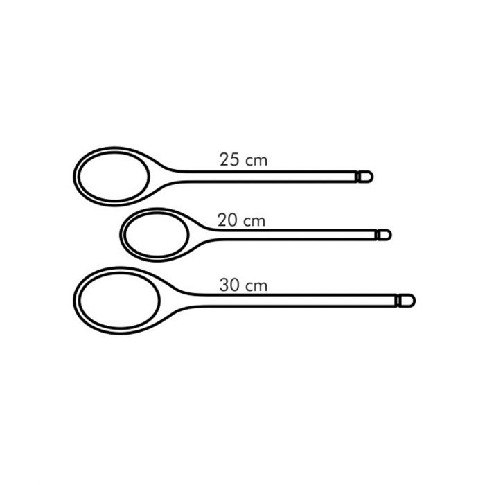 Tescoma 637414 Oval stirring spoons WOODY,set of3