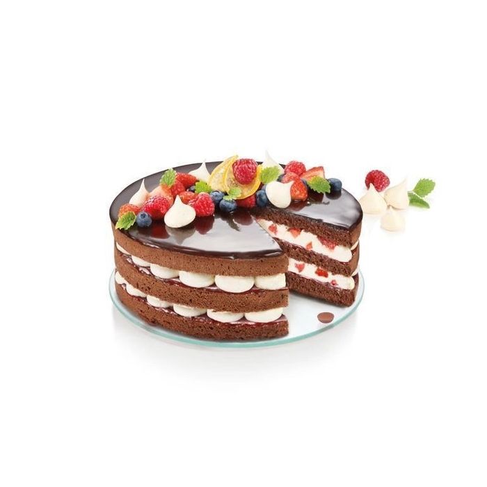 Tescoma 623318 SPRINGFORM TART PAN ¤ 28 CM, WITH GLASS BOTTOM “DELÍCIA”