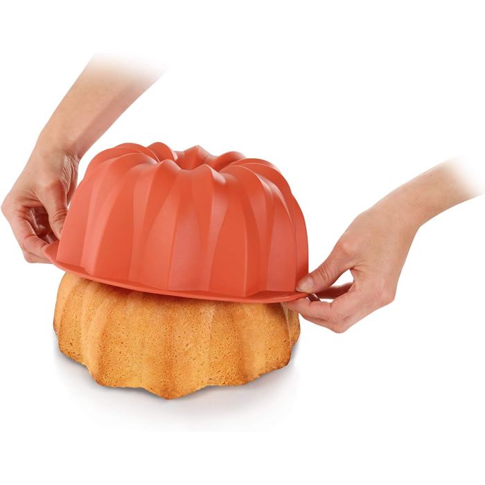Tescoma 629416 TALL BUNDT PAN SILICONPRIME ø 24 CM, ROSETTE "DELÍCIA"