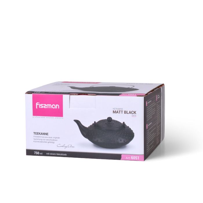 Fissman 6051 teapot black 750ml