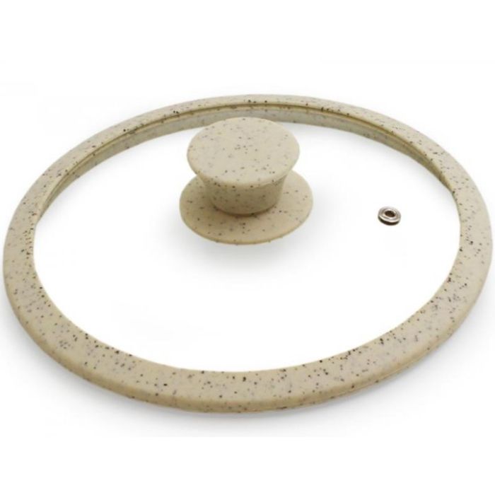 Fissman 9985 ARCADES silicon glass lid beige 20cm