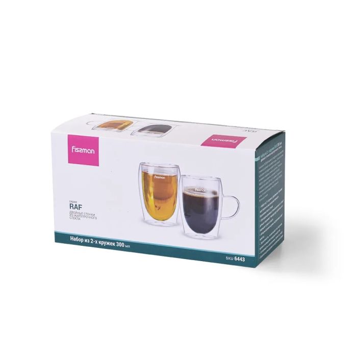 Fissman 6443 Double wall cup set 2pcs RAF 300ml
