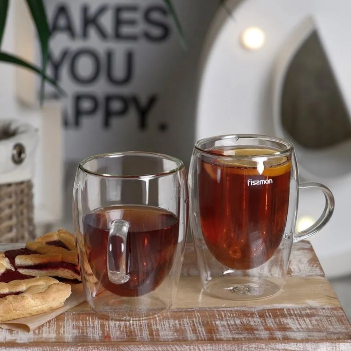 Fissman 6443 Double wall cup set 2pcs RAF 300ml