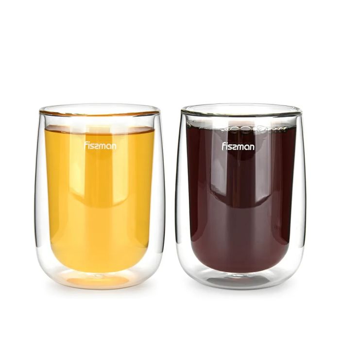 Fissman 6448 Double wall cup set 2pcs BONBON 350ml