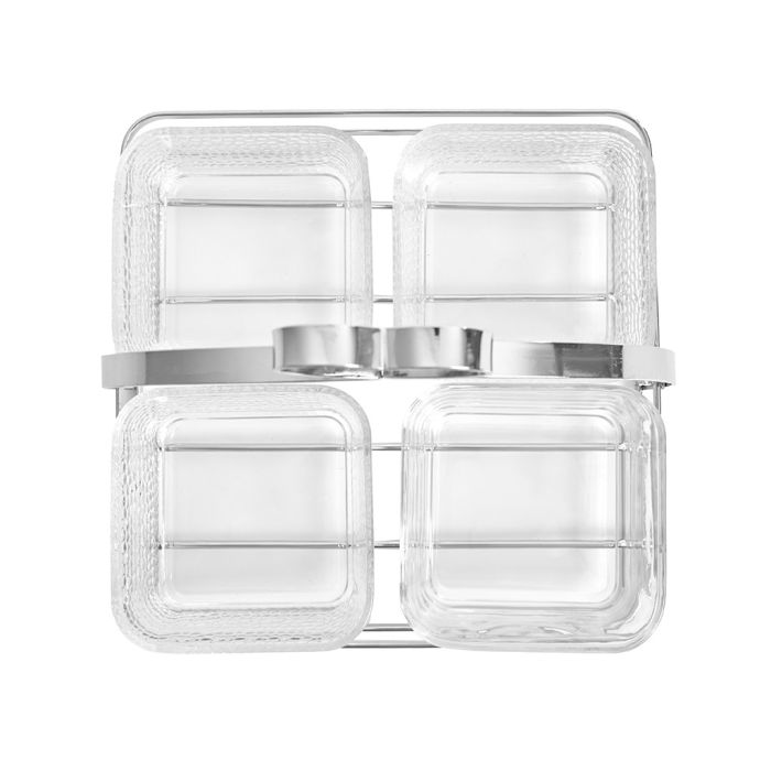 Fissman 16363 serving plate on a steal stand 23x22x10sm