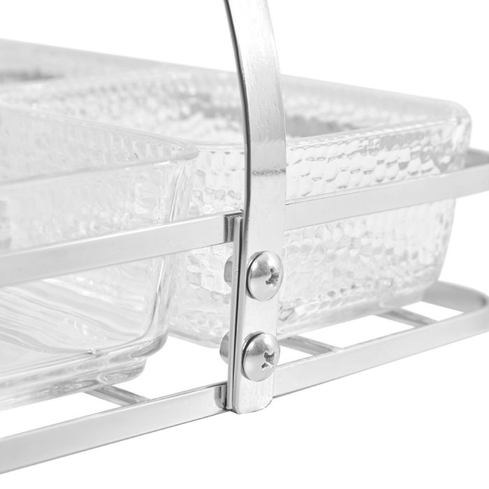 Fissman 16363 serving plate on a steal stand 23x22x10sm