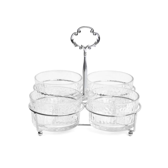 Fissman 16364 serving plate on a steal stand 22x22x7.5sm