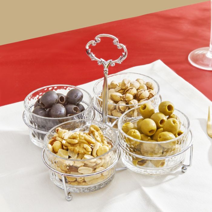 Fissman 16364 serving plate on a steal stand 22x22x7.5sm
