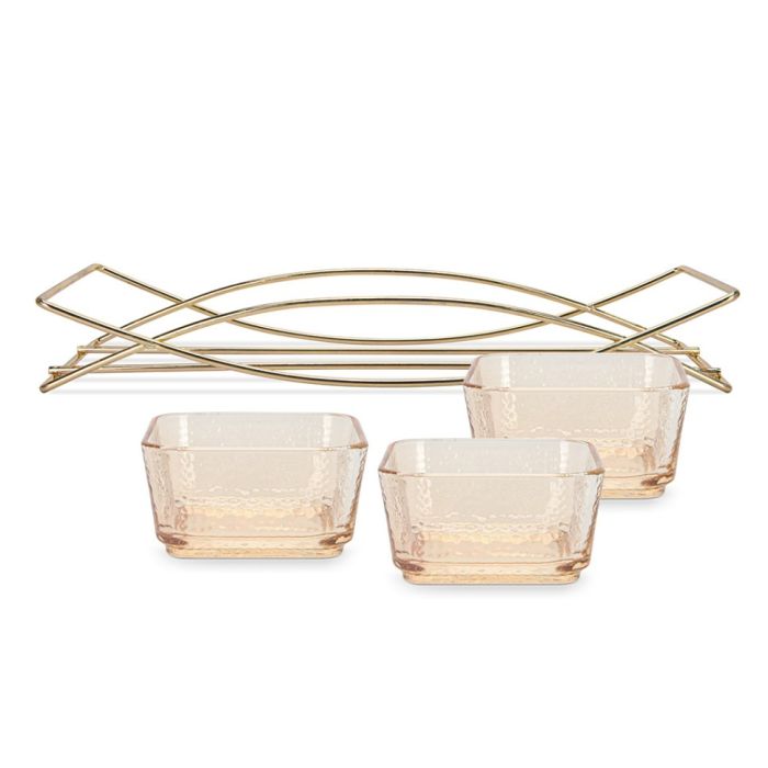 Fissman 16392 serving plate on a steal stand 32x11.5x5.3sm