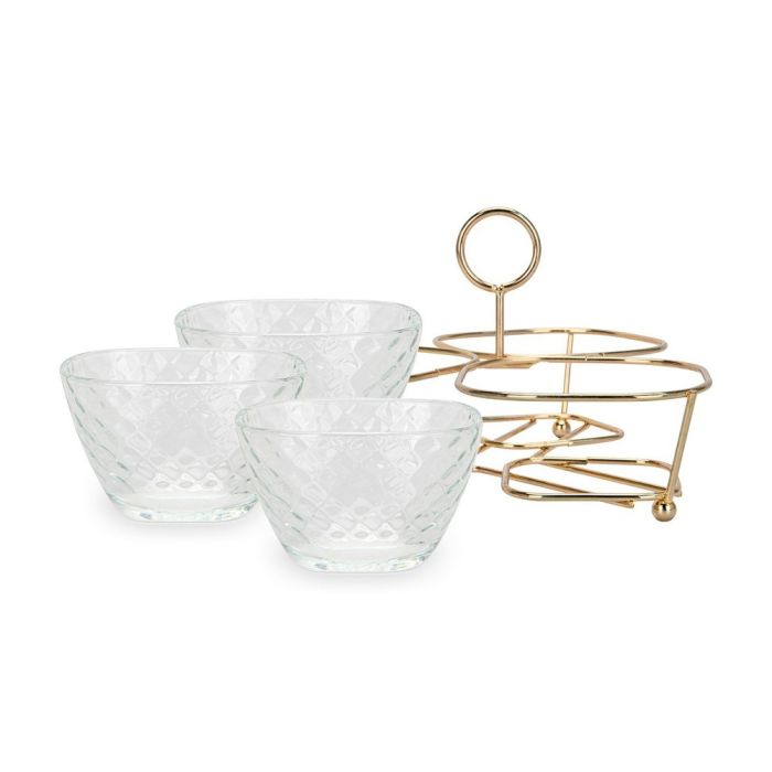 Fissman 16394 serving plate on a steal stand 22x22x13sm