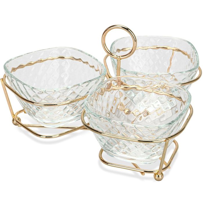 Fissman 16394 serving plate on a steal stand 22x22x13sm