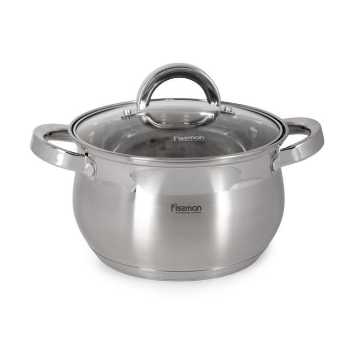 Fissman 5346 FELINA casserole with glass lid 18x11.5sm/2.9l