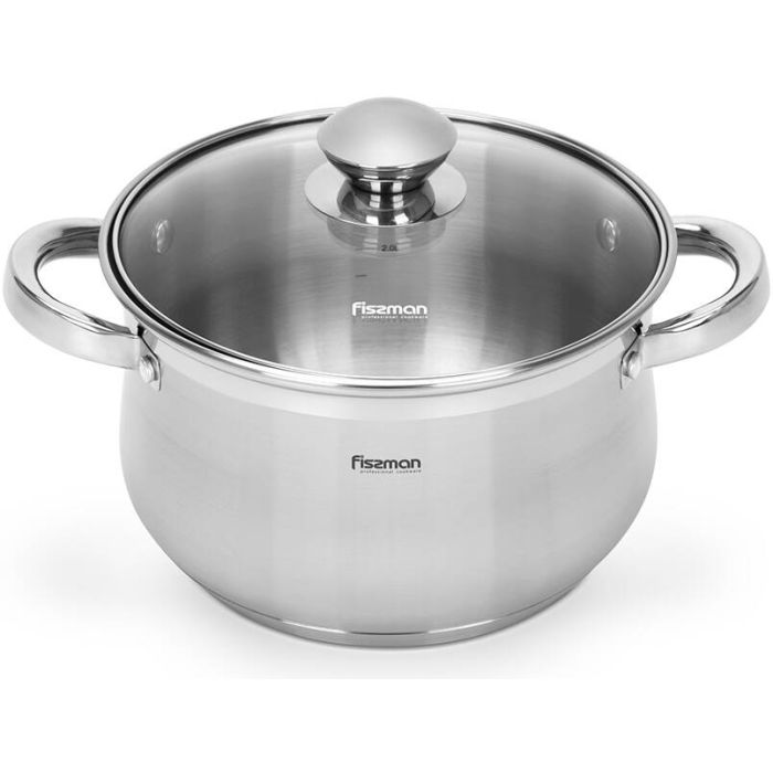 Fissman 5347 FELINA casserole with glass lid 20x12.5 sm/3.9l