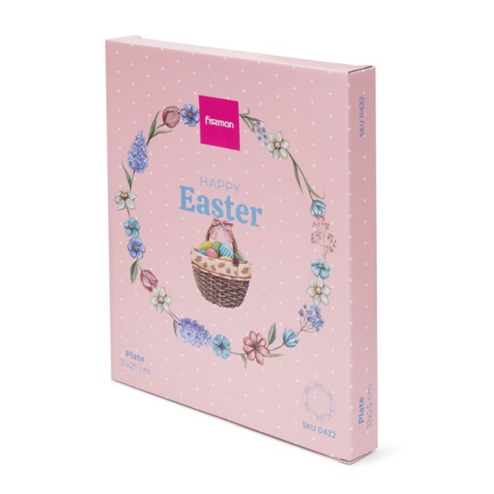 Fissman 0432 EASTER dolomite oval plate 30x24.5sm